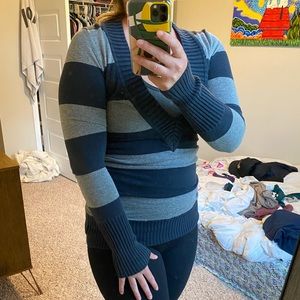 AE preppy stripped sweater